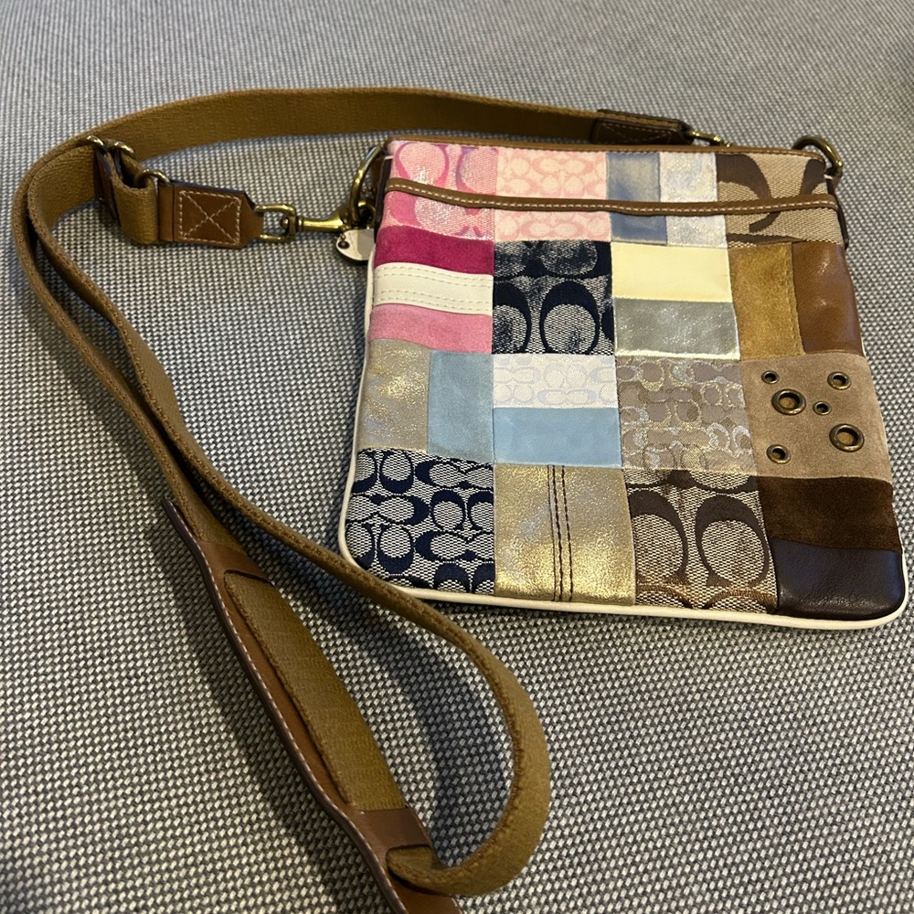 Coach Multicolor Patchwork Crossbody Bag